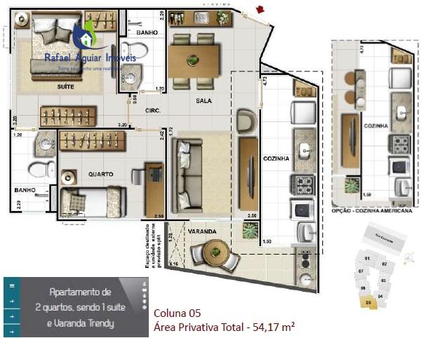 Apartamento à venda com 2 quartos - Foto 6